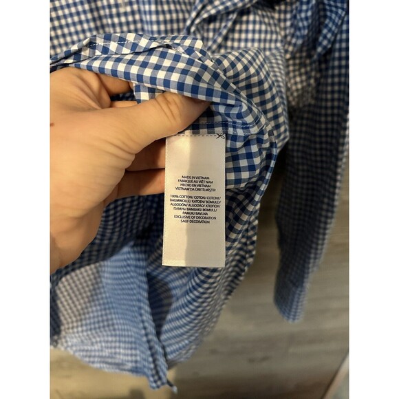 Polo Ralph Lauren Men's Long Sleeve Button Front Shirt Blue Checks Size Large - Picture 4 of 8